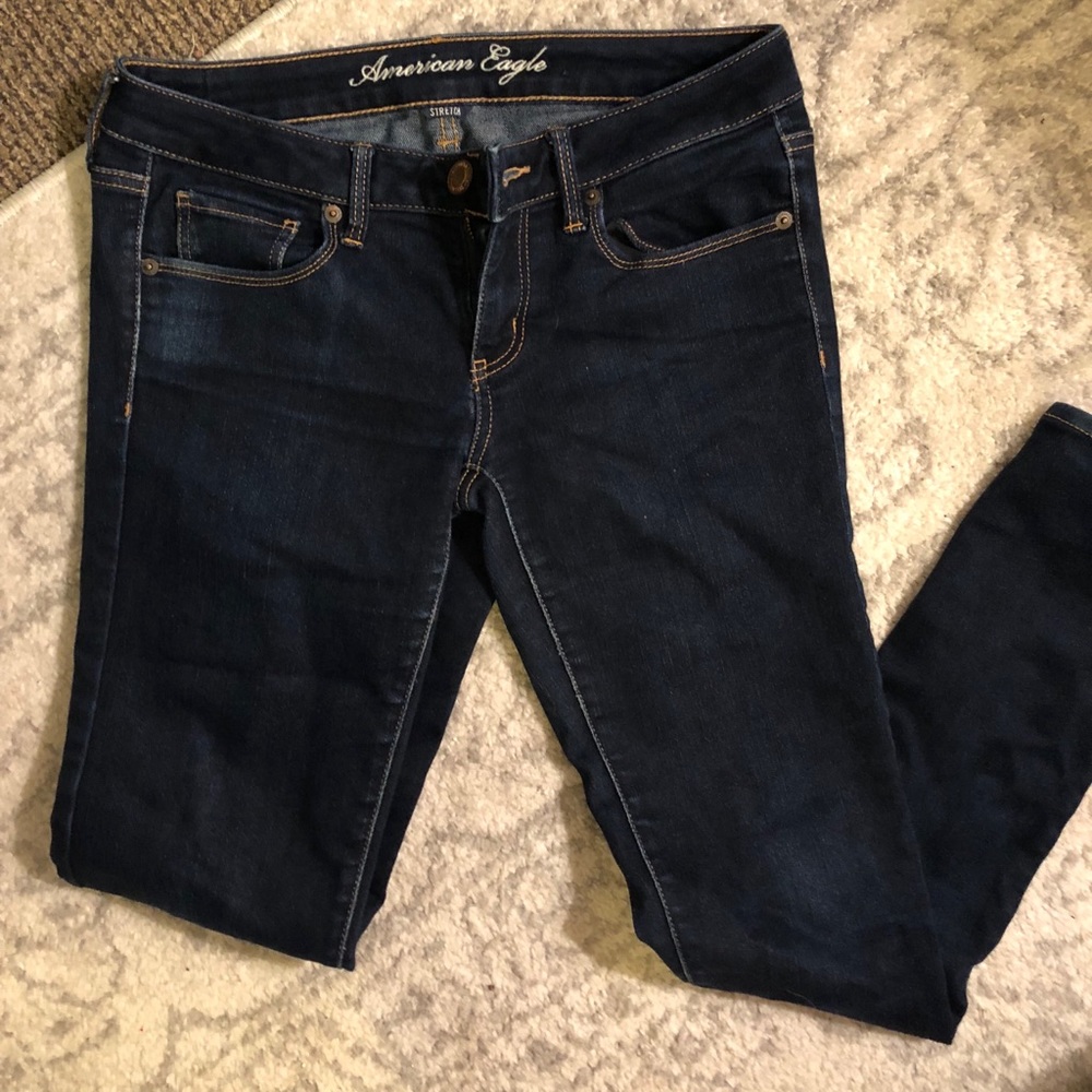 AEO Dark Wash Skinny Jeans
